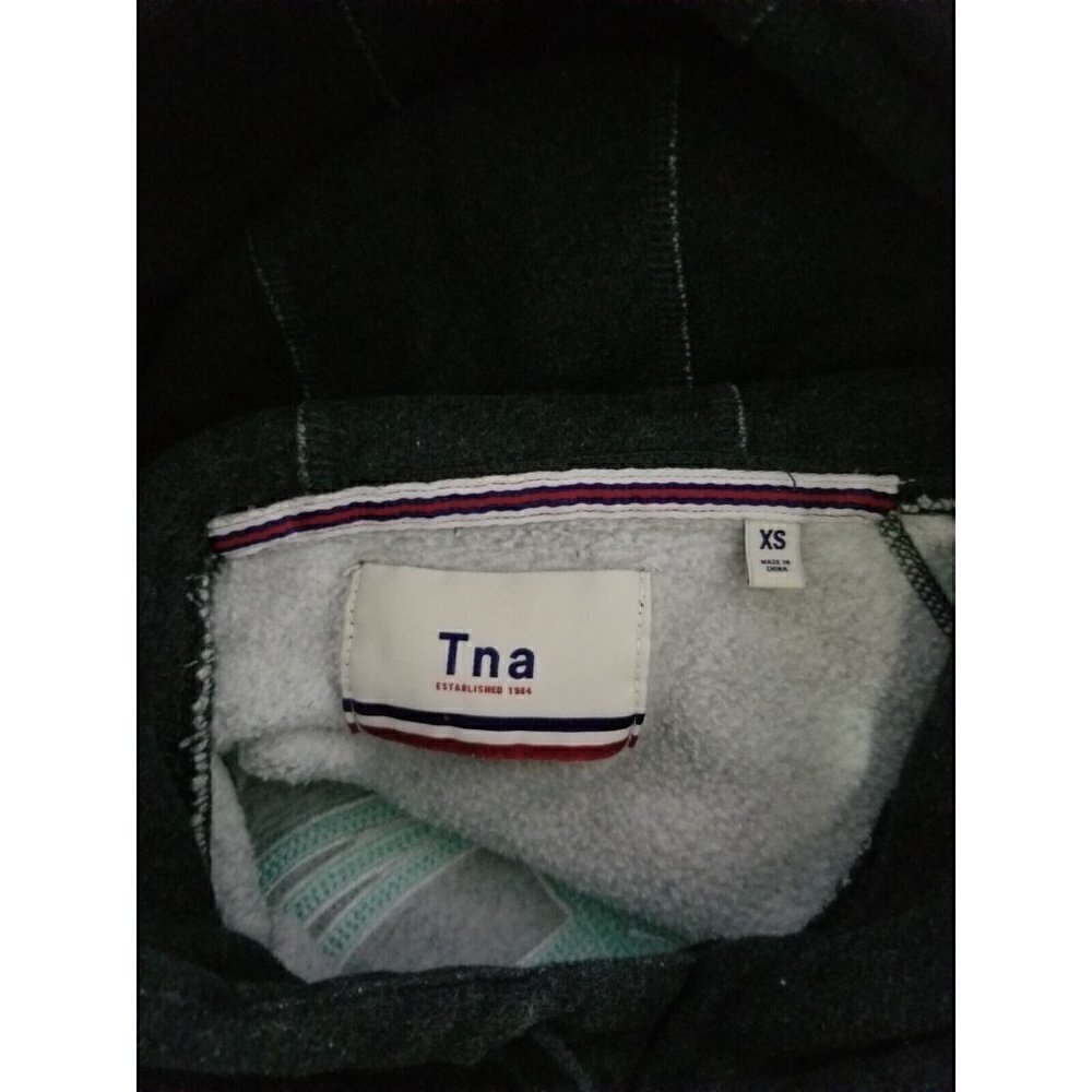 Aritzia TNA Hoody Gray with Blue Logo XS - Picture 6 of 7